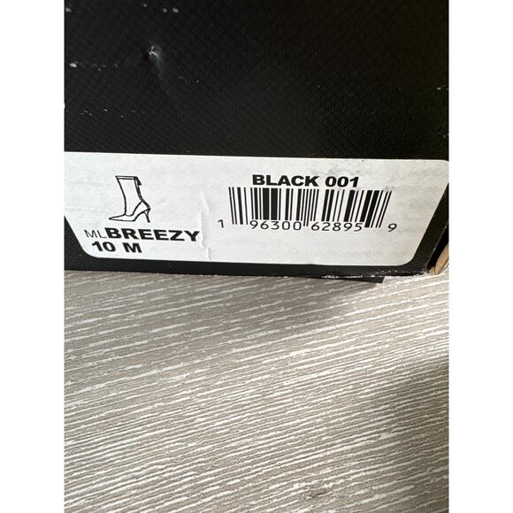 Marc Fisher Breezy Velvet Suede Stiletto Heel Boots Women's 10 Back Zipper Black - Picture 7 of 7